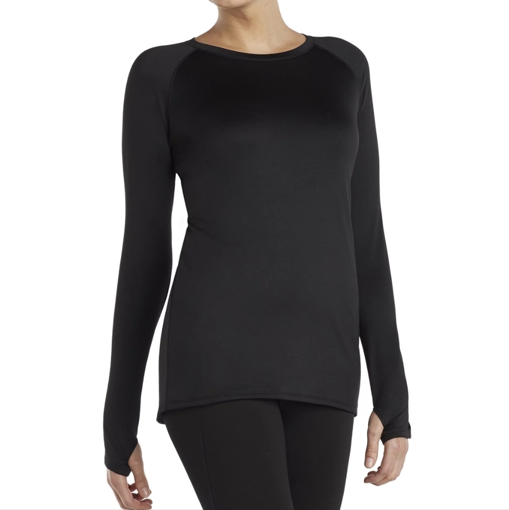 Cuddl Duds Women's Plush Warmth Crew Neck Base Layer Top - Picture 4 of 6